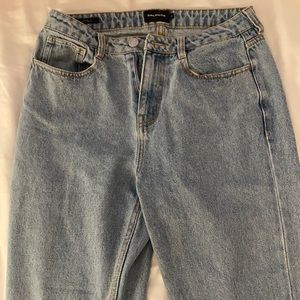 Frank & Oak High Rise Straight Leg Jeans